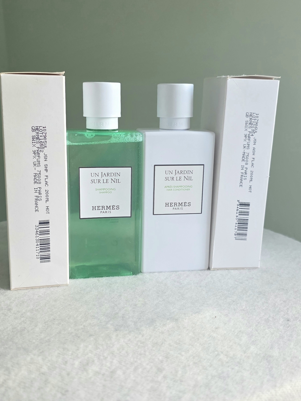 Hermès Un Jardin Sur Le Nil Shampoo + Conditioner 200ml Set NIB